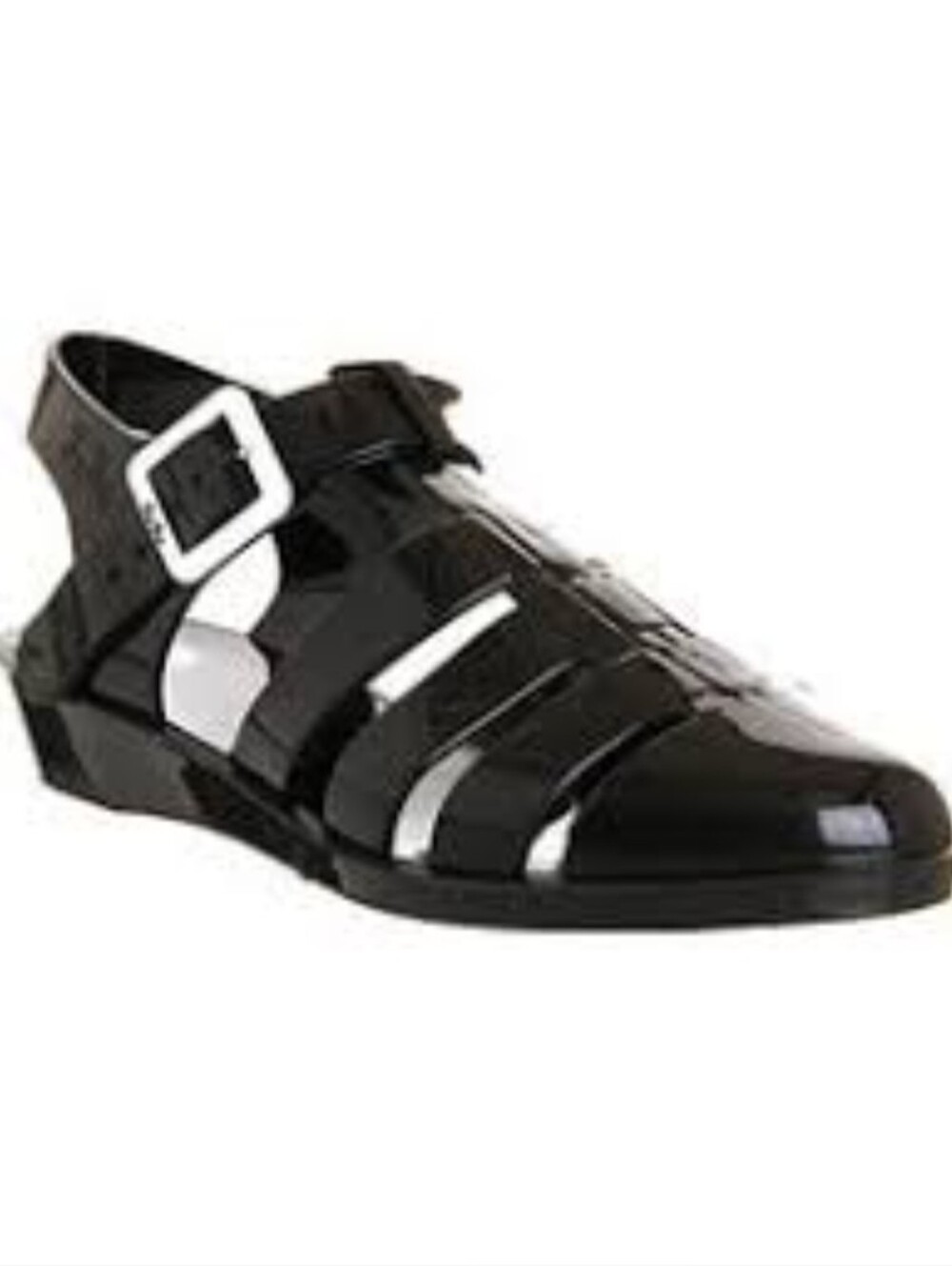 Juju Tinkerbelle Jelly Exclusive Black Jelly Sandals Size US 7